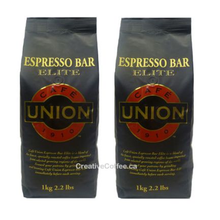 Cafe Union ESPRESSO BAR ELITE Cafe en Grains Moyenne 2 Kg / 4.4 Livres (2000g) 