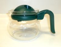 Pyrex 2 Cups Coffee / Tea Glass Pot - Green