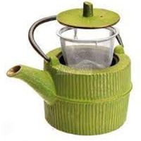 Ibili Indonesia 0.75 Lts Hobnail Cast Iron Green Tea Pot