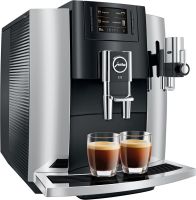 Jura Impressa E8 Chrome Automatic Machine + FREE COFFEE