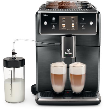 Saeco Xelsis SM7684/04 Titanium Metal Coffee Machine + FREE COFFEE 