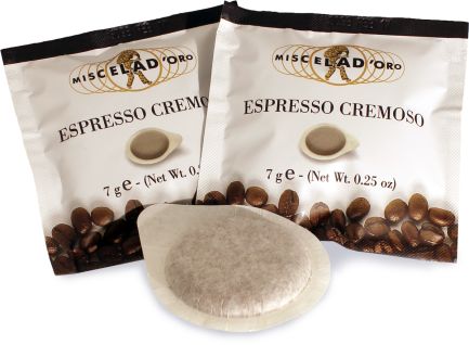 Miscela D'Oro Espresso CREMOSO ESE PODS Box of 150
