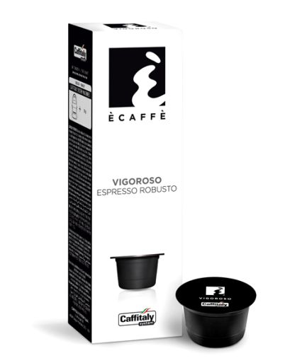 Caffitaly Ecaffe Robusto VIGOROSO Coffee - Pack of 10
