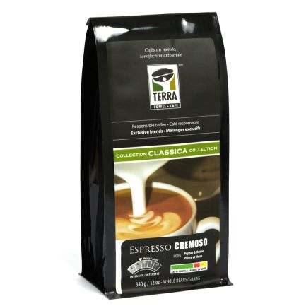 Terra Coffee ESPRESSO CREMOSO Medium Blend Coffee Beans 340 gr