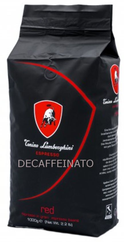 Lambourghini RED DECAF Coffee Beans 1 Kg / 2.2 Lbs (1000g) 