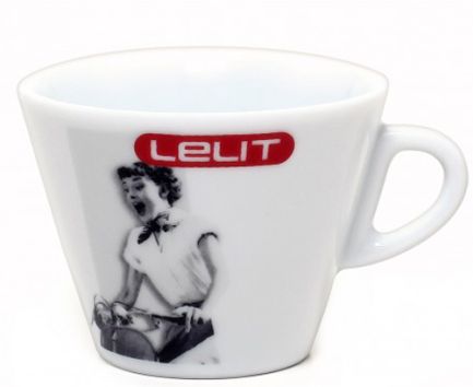 Lelit Porcelain 190 ml Cappuccino Cups with Saucers - Set of 6