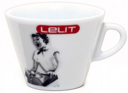 Lelit Porcelain 270 ml Latte Cups with Saucers - Set of 6