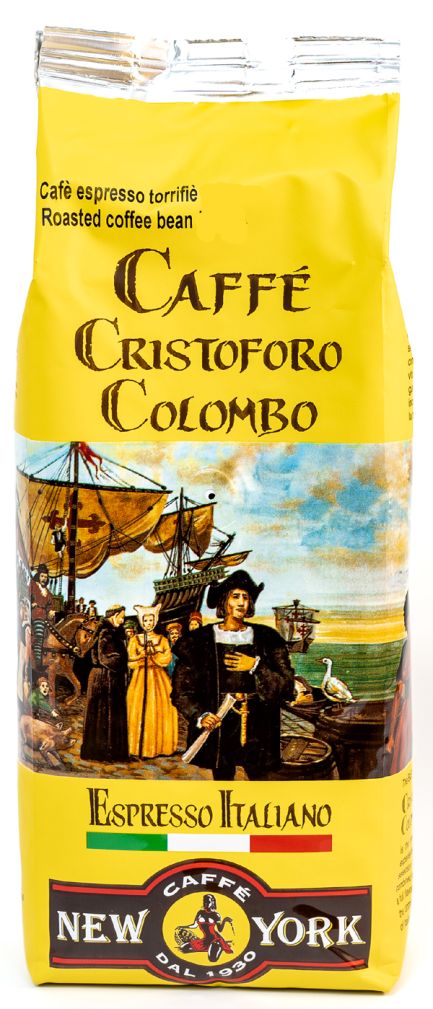 Caffe NY CRISTOFORO COLOMBO Medium Blend Coffee Beans 1 Kg / 2.2 lbs (1000g)
