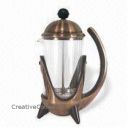 3 Cup PYREX Copper French Coffee/Tea Press so