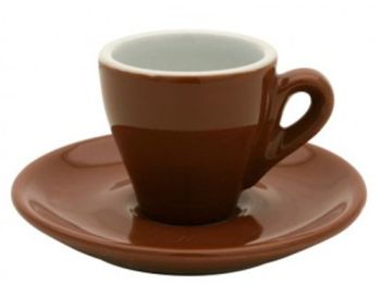 Nuova Point Brown 65ml Espresso Cups Set of 6