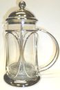Classic 3 Cup PYREX Chrome French Coffee & Tea Press HOT DEAL