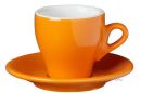 Nuova Point Milano Orange 155ml Cappuccino Cups Set 6 - BLACK FRIDAY SALE