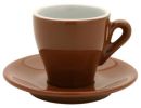 Nuova Point Brown 155ml Cappucino Cups Set 6