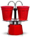 Bialetti 2 Cups Mini Express RED Stovetop Espresso Maker - BLACK FRIDAY SALE