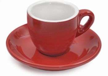 Italian 6 oz RED Cappuccino Cups Set of 6 