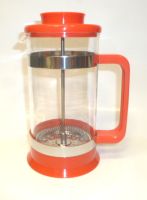 3 Cup PYREX Red Plastic French Coffee/Tea Press 