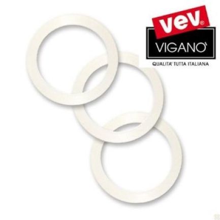 Vev Vigano 6 Cups Replacement Rubber Gaskets for Stainless Coffee Makers 