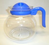 Pyrex 6 Cups Coffee / Tea Glass Pot Blue 
