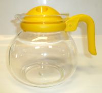 Pyrex 6 Cups Coffee / Tea Glass Pot Yellow 