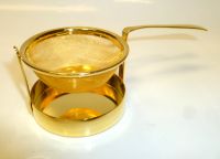 5 cms Swinging Gold Tea Infuser with Caddy