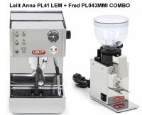 Lelit Anna PL41 LEM Espresso Machine & Fred PL043MMI Grinder Combo 