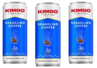 Kimbo Sparkling Cold Coffee Beverage 250 ml - Set of 3 Cans 