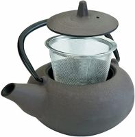 Ibili 0.40 lts Hobnail Cast Iron Grey Tea Pot 