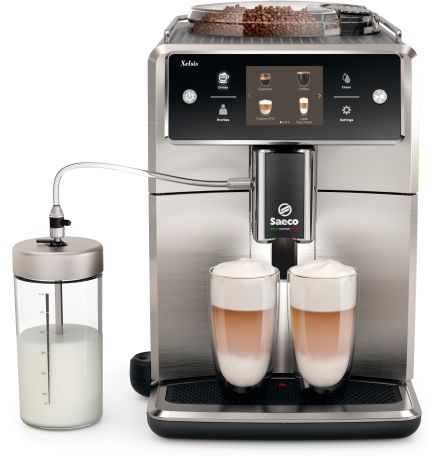 Saeco Xelsis SM7685/04 Stainless Coffee Machine + FREE COFFEE