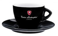 Lamborghini Tasses Brillant Noir a Cappuccino - Ensemble de 6