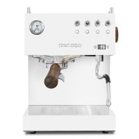 Ascaso Steel UNO Coffee Machine WHITE / DARK WOOD with PID