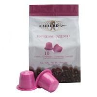 Miscela D’Oro INTENSO Compatibles Nespresso® Capsules de Café - Boite de 10