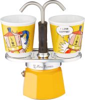 Bialetti 2 Cups Mini Express LICHTENSEIN Stovetop Espresso Maker - BLACK FRIDAY SALE