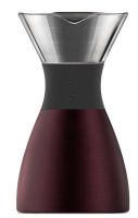 X Asobu 6 Cups - 32 oz Pour Over BURGUNDY Coffee Maker 