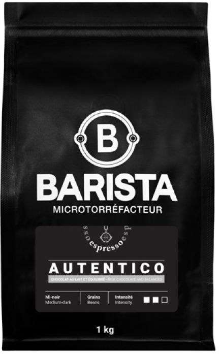 Café Barista AUTENTICO Medium Blend Coffee Beans 1 Kg / 2.2 Ibs