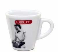 Lelit 70ml Tasses à Espresso en Porcelaine avec Soucoupe - ensemble de 6