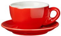 Nuova Point Red 290ml Latte Cups Set of 6