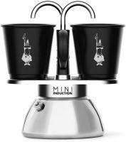 Bialetti 2 Cups Mini INDUCTION Black Stovetop Espresso Maker 
