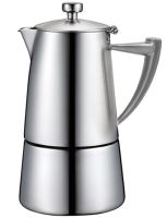 Cuisinox Roma Satin 10 Cups Espresso Stainless Steel Coffee Maker 