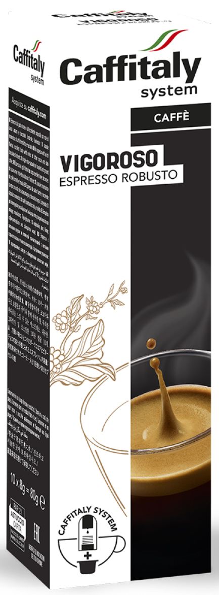 Caffitaly VIGOROSO Espresso Robusto Blend Coffee Capsule - Pack of 10