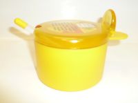 Juypal 400ml Plastic Sugar Bowl with Spoon Yellow