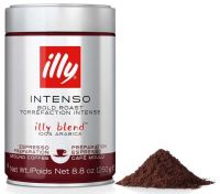 illy Pre Ground Espresso INTENSO Bold Roast Coffee 1/2 Lbs (250g) 