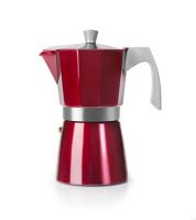 Ibili 3 Cups - 200ml Evva Red Espresso Maker 