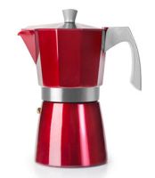 Ibili 9 Cups - 550ml Evva Red Espresso Maker 