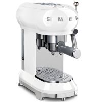Smeg Espresso Manual WHITE Coffee Machine 50's Style 